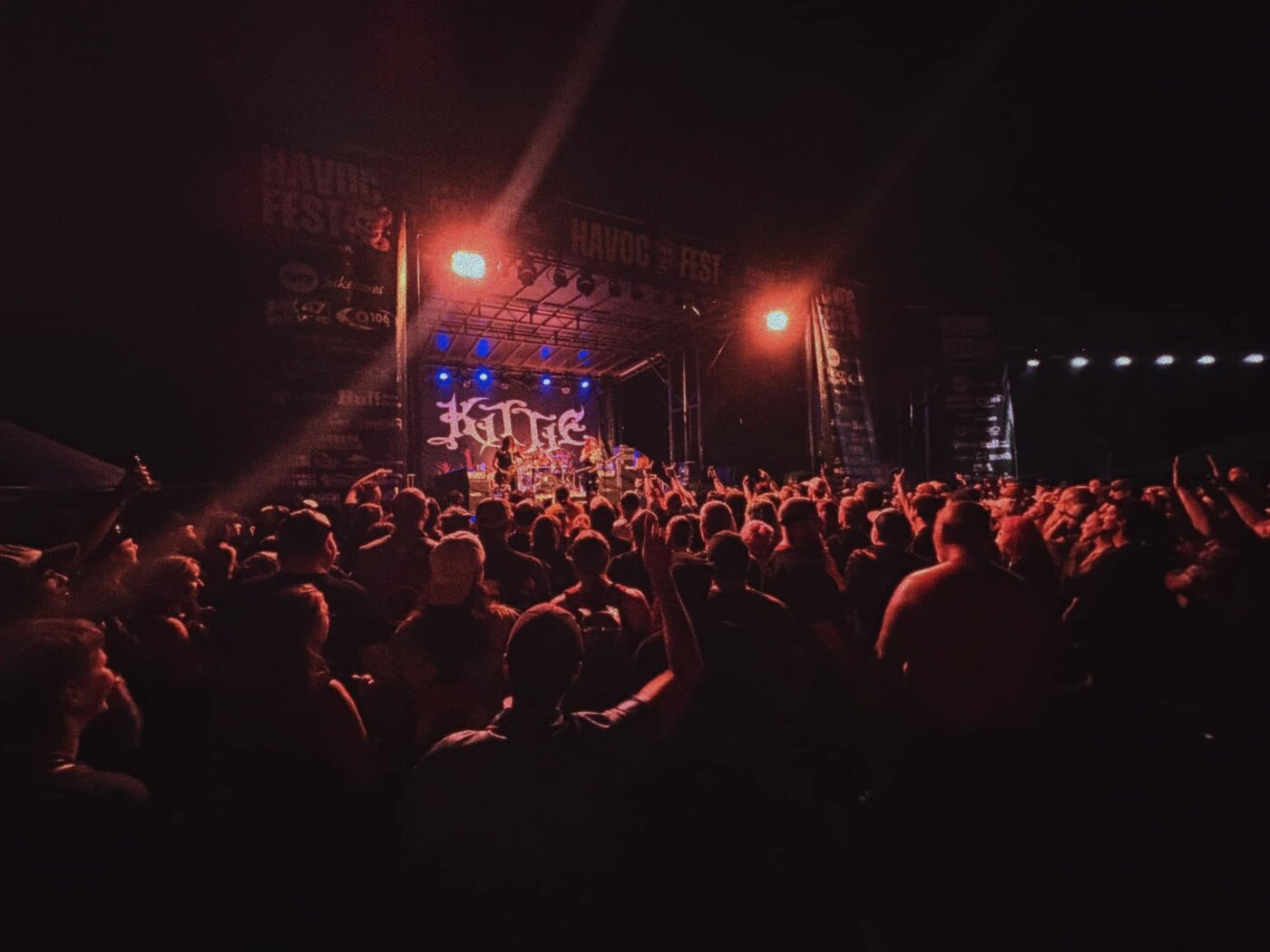 Kittie at Havoc Fest — festival crowd shot